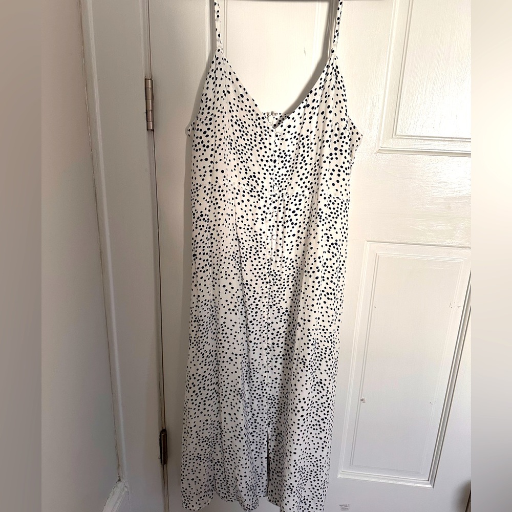 BNWT GAP NAVY & WHITE POLKA DOT DRESS - SIZE 10